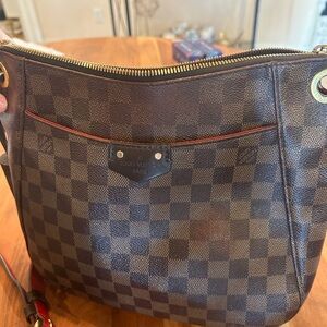 Louis Vuitton Dark Brown Checkered Shoulder Bag